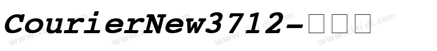 Courier New 3712字体转换